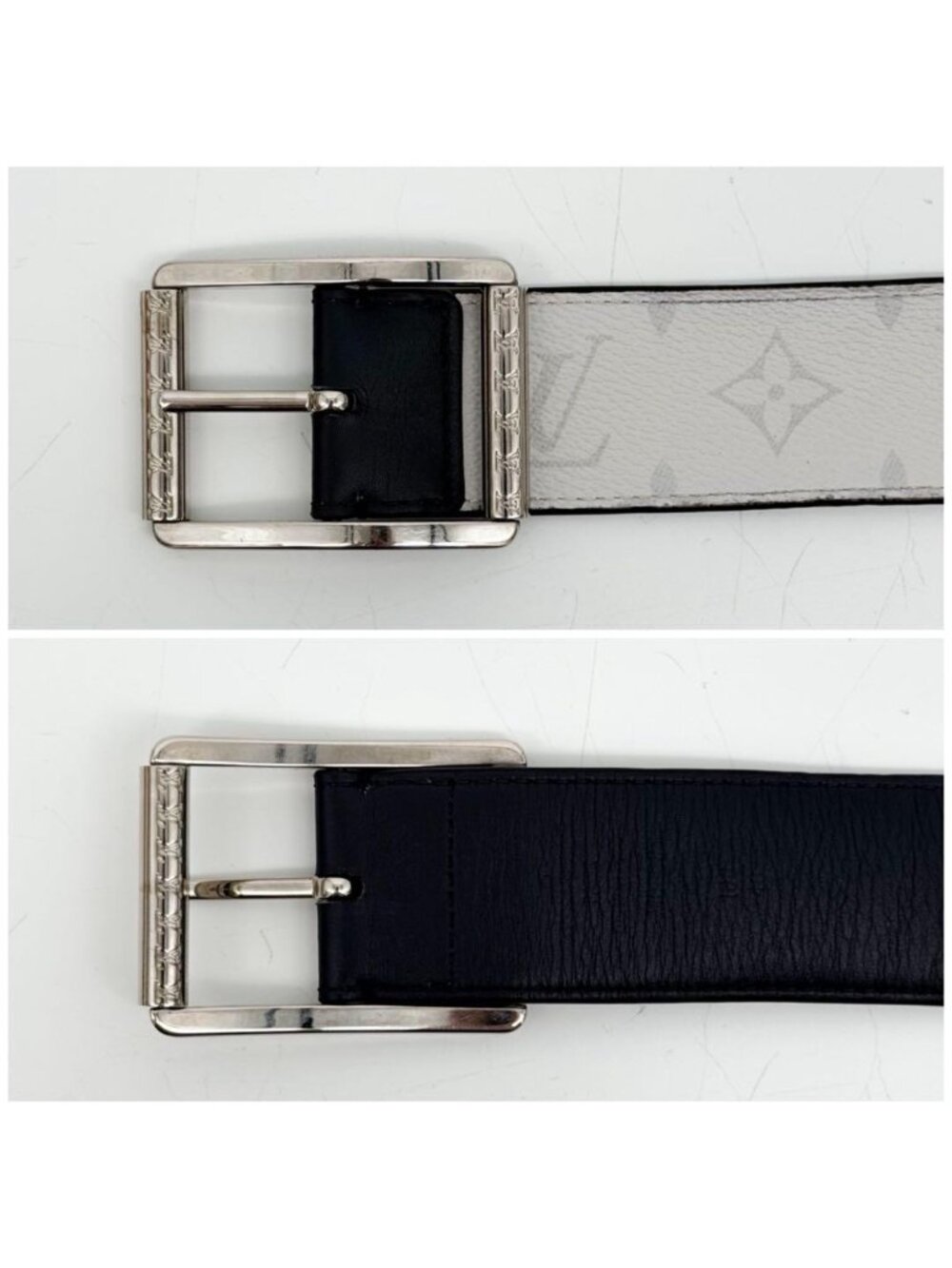 Louis Vuitton Ceinture Reverso Taigarama Reversible Leather Belt - Picture 6 of 8